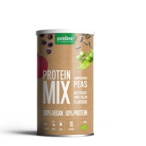 Purasana Protein mix pea sunflower beetroot acai vegan bio
