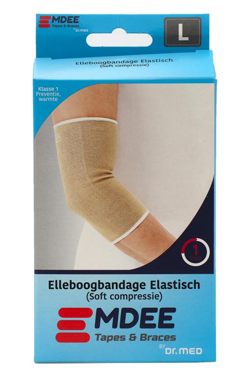 Emdee Elastic support elleboog maat L huidskleur