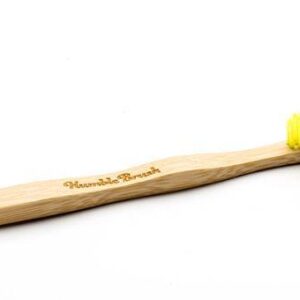 The Humble Co Tandenborstel bamboe kids geel brush soft