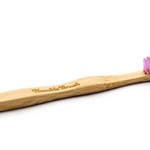 The Humble Co Tandenborstel bamboe kids roze brush soft