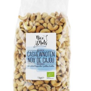 Nice & Nuts Cashewnoten geroosterd en gezouten bio