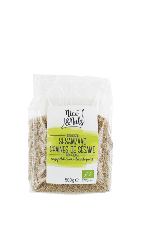 Nice & Nuts Sesamzaad ongepeld bio