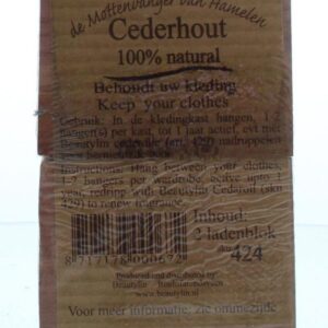 Beautylin Cederhout ladenblok 100% natuurlijk