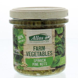 Allos Farm vegetables spinazie & pijnboompitten bio