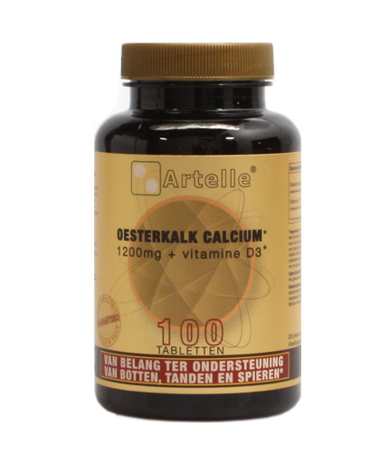Artelle Oesterkalk 1200mg, calcium + vitamine D3