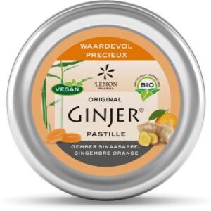 Lemon Pharma Ginjer original gember pastilles sinaasappel bio