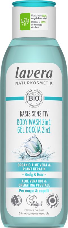 Lavera Basis Sensitiv douchegel/body wash 2-in-1