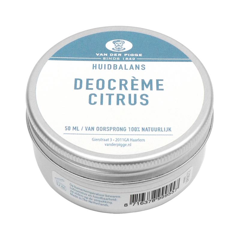 van der Pigge Huidbalans deocreme citrus