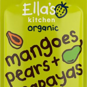 Ella's Kitchen Mangoes pears & papayas knijpzakje 4+ maanden bio