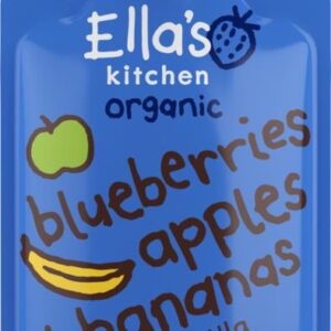 Ella's Kitchen Blueberries apples & bananas & vanille 4+ mnd bio