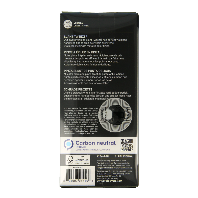 Tweezerman Slant tweezer rose goud - Afbeelding 2