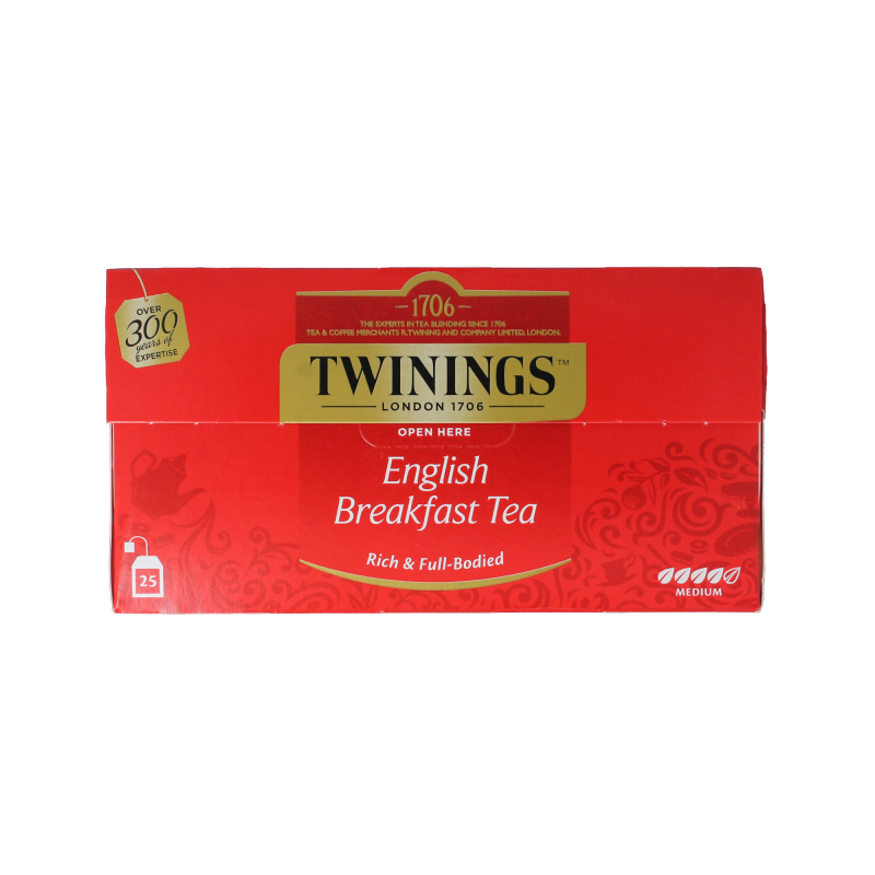 Twinings English breakfast thee envelop zwart