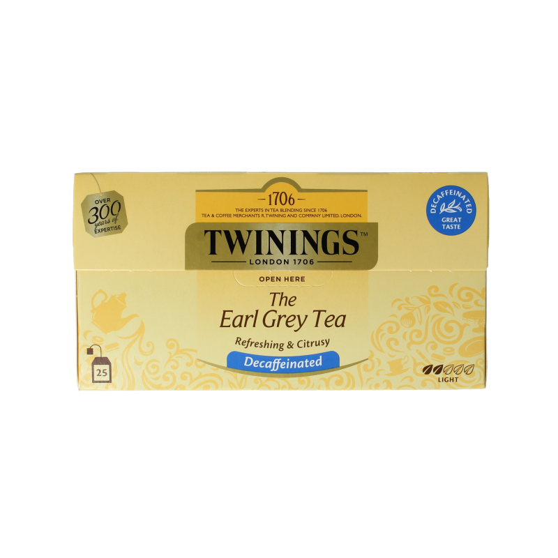 Twinings Earl grey decaf envelop zwart