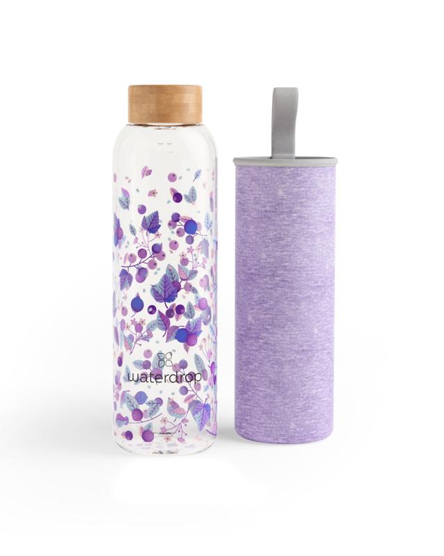 Waterdrop Glazen drinkfles boost 600ml