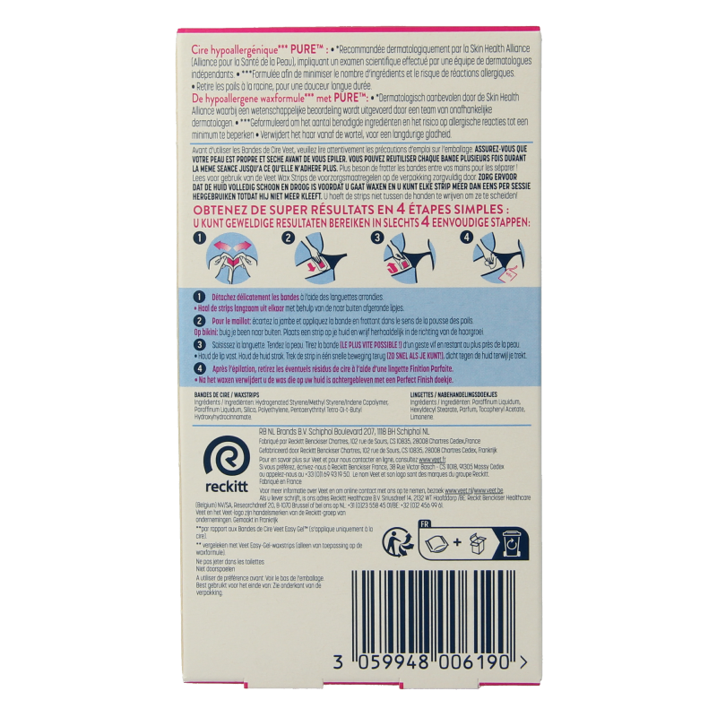 Veet Mimima koude wasstrips bikini hypoallergeen - Afbeelding 3
