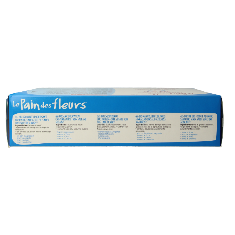 Pain Des Fleurs Boekweitcrackers zonder zout bio - Afbeelding 2