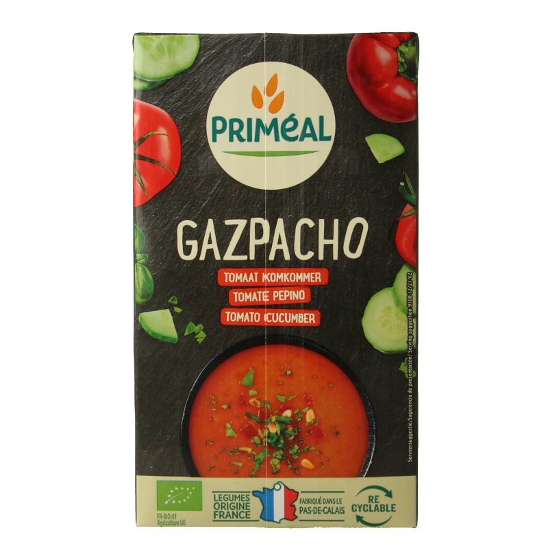 Primeal Gaspacho tomaat komkommer bio