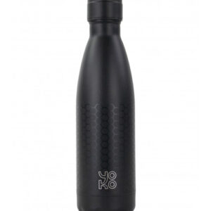Yoko Drinkfles zwart graphite isotherm 500ml