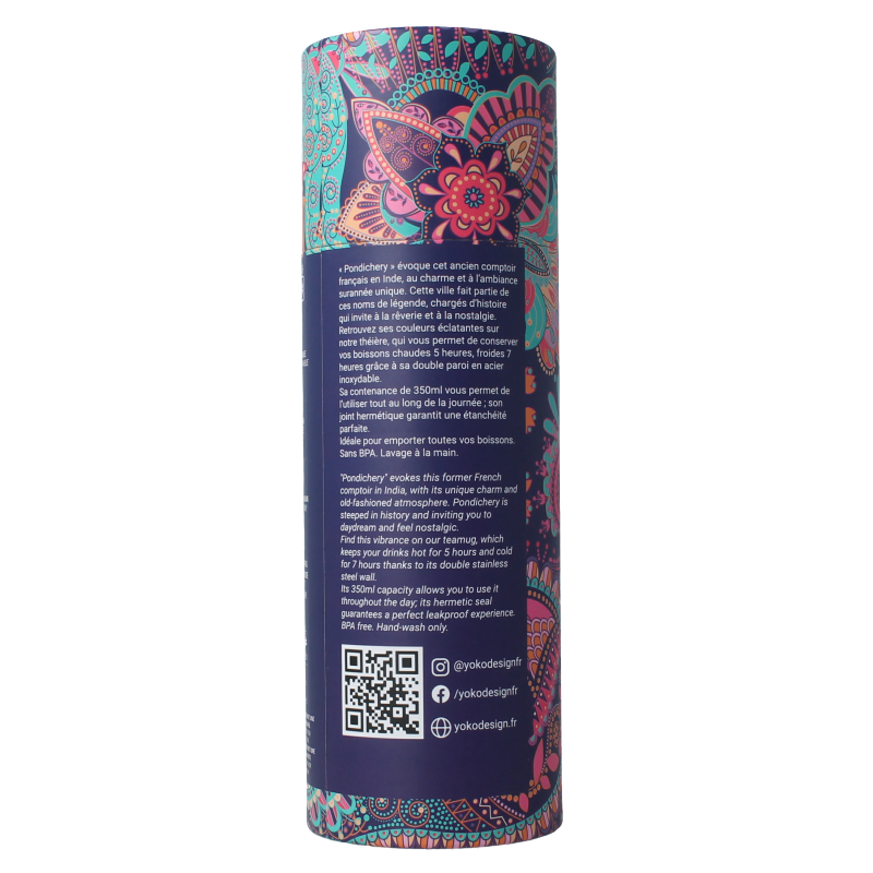 Yoko Drinkfles pondicherry & theefilter 350ml - Afbeelding 2