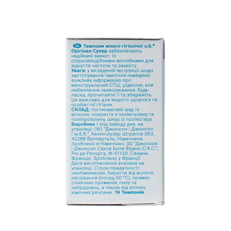 OB Tampons original super - Afbeelding 2