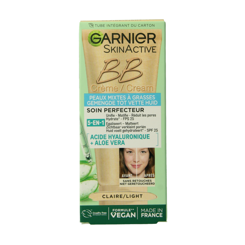 Garnier SkinActive BB cream oil free lichte huid