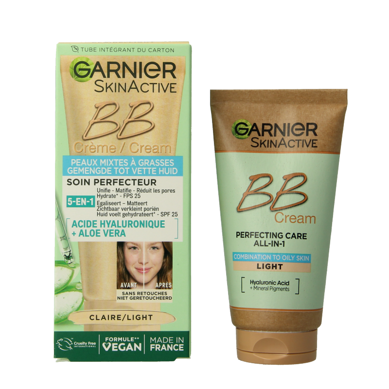 Garnier SkinActive BB cream oil free lichte huid - Afbeelding 2