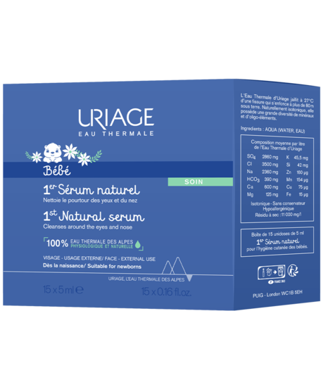 Uriage Bebe 1er serum naturel unidose 5x15ml