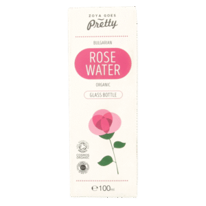 Zoya Goes Pretty Organic rose water glass bottle
