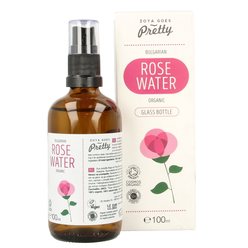 Zoya Goes Pretty Organic rose water glass bottle - Afbeelding 2