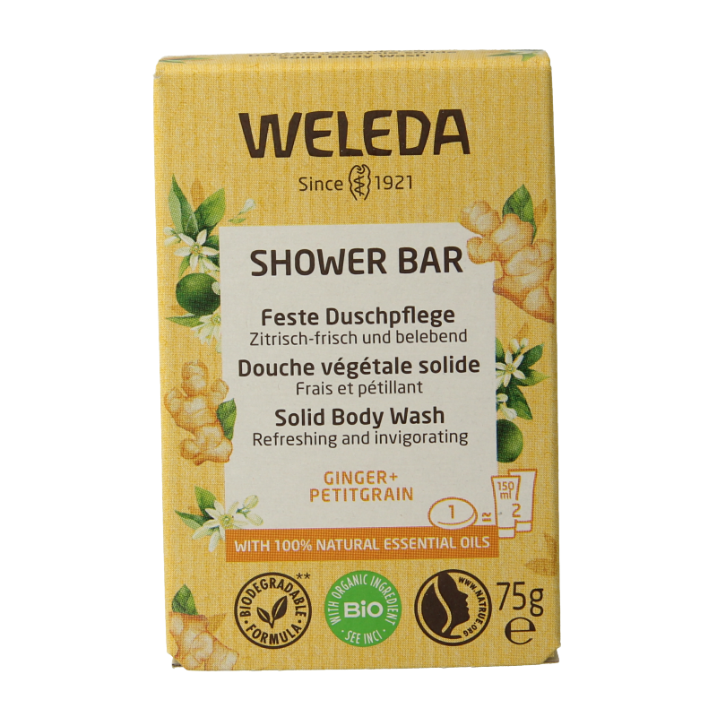 Weleda Shower bar ginger + petitgrain