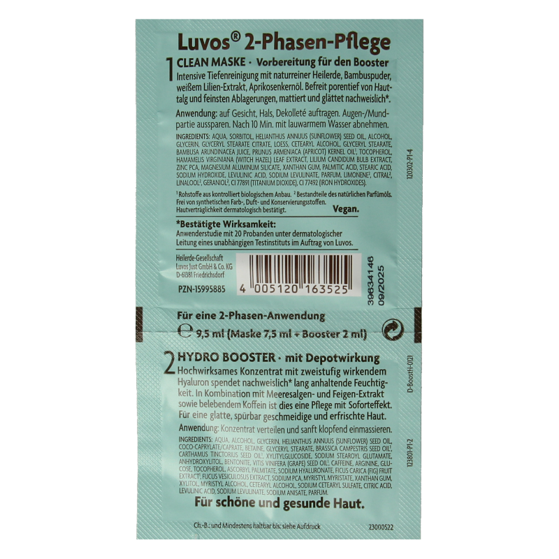 Luvos Crememasker hydro booster 2 fasen bio - Afbeelding 2