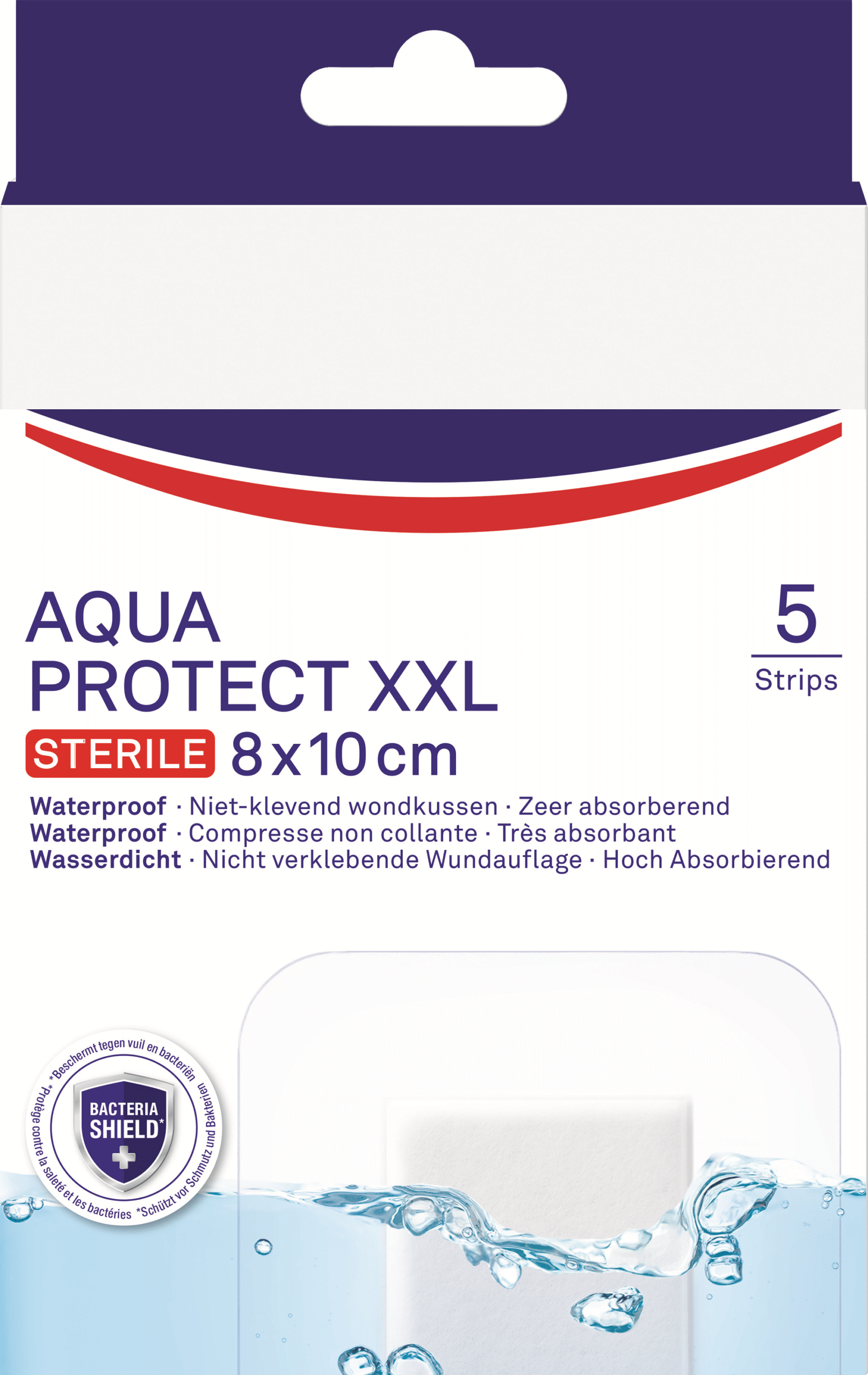 Hansaplast Aqua protect antibacterieel XXL
