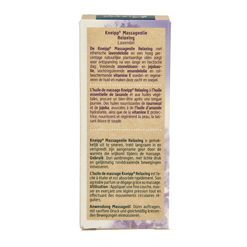 Kneipp Relaxing massageolie lavendel mini - Afbeelding 3