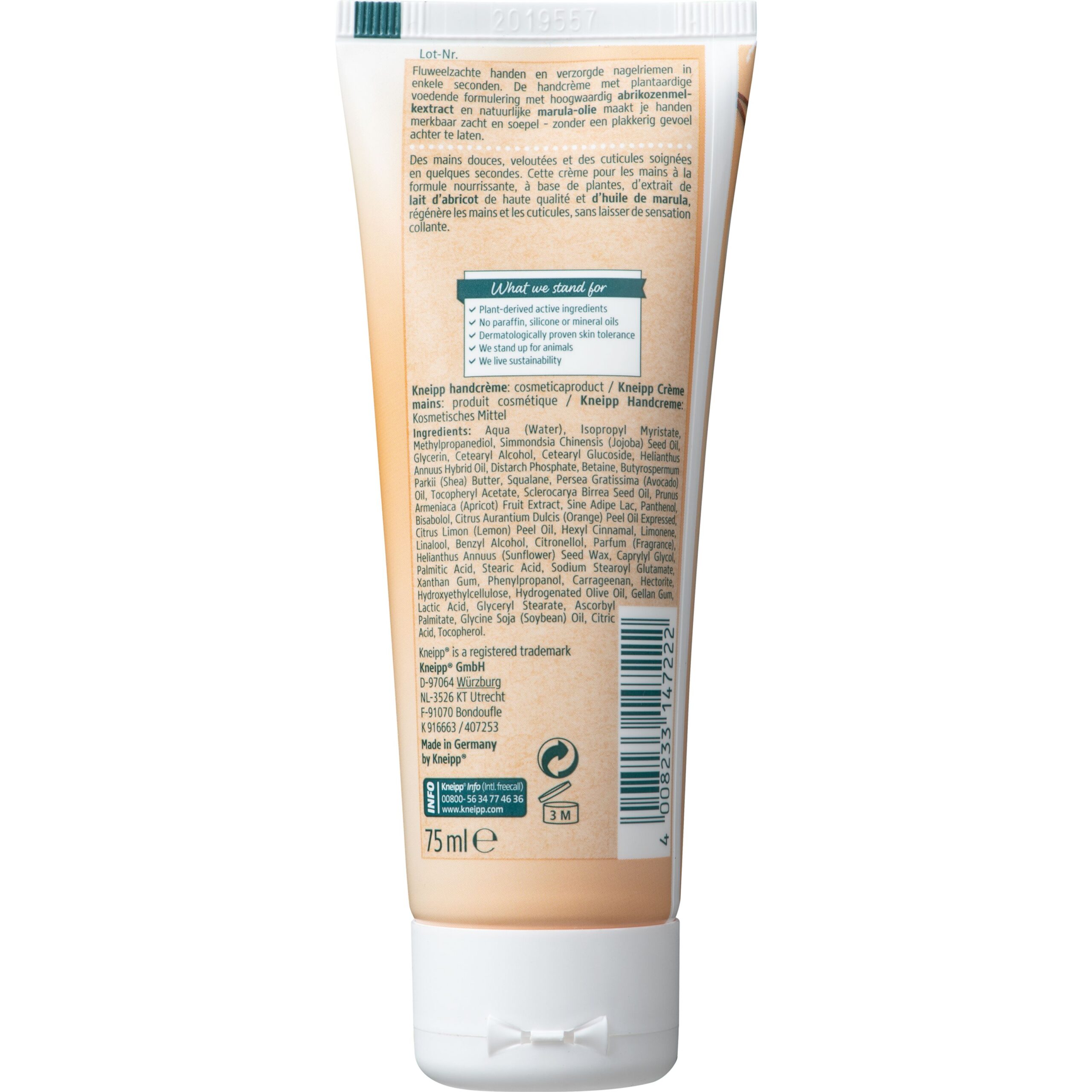Kneipp Soft in seconds express hand & nail cream abrikoos - Afbeelding 2