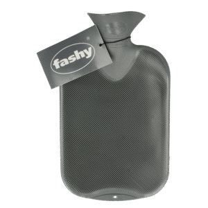 Fashy Kruik warmwater zak antraciet dubbele ribbel