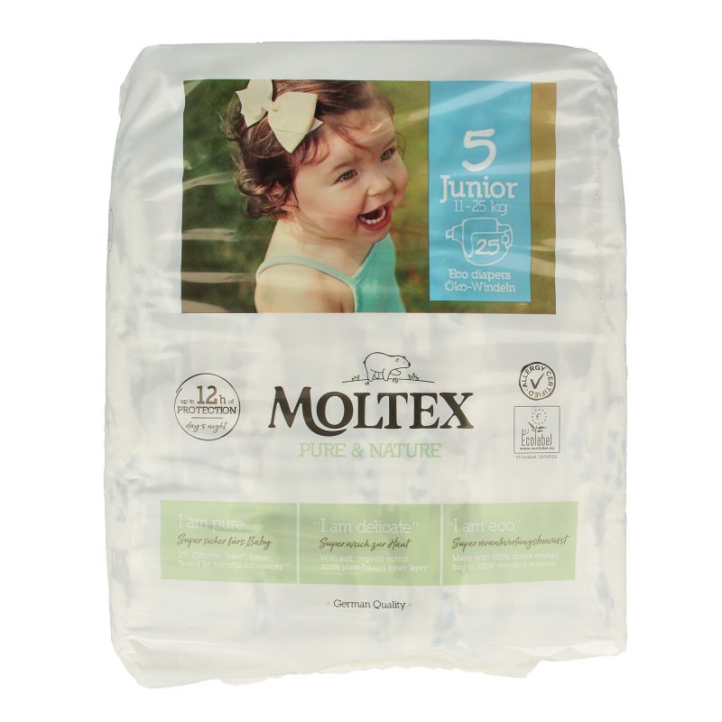Moltex Pure & nature babyluiers junior
