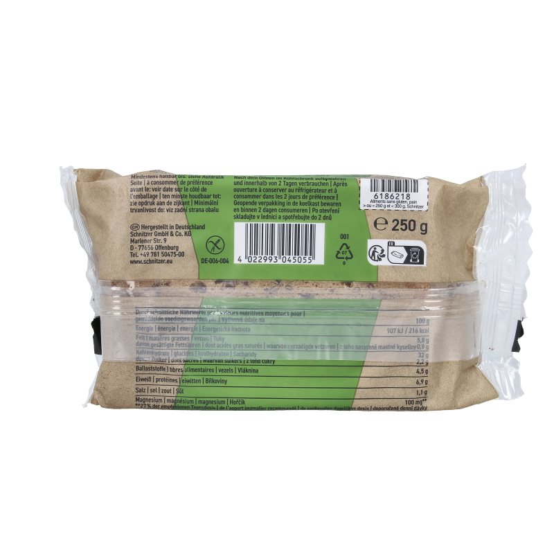 Schnitzer Gierstbrood glutenvrij bio - Afbeelding 3