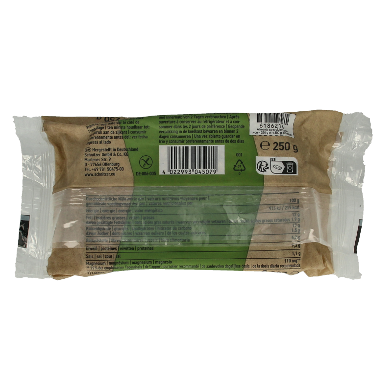 Schnitzer Sesambrood glutenvrij bio - Afbeelding 3