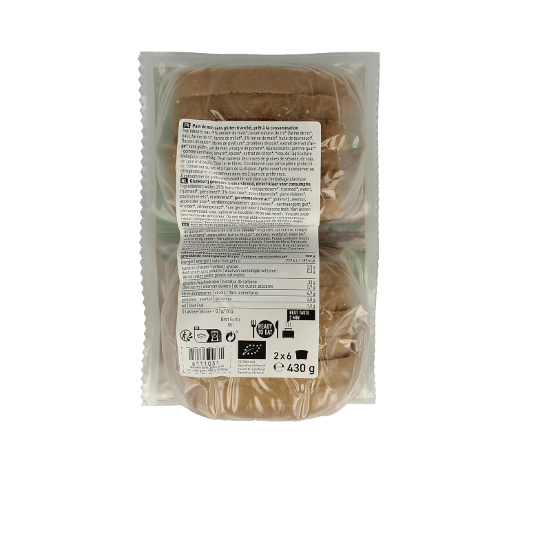 Schnitzer Bread'n toast dark glutenvrij bio - Afbeelding 2