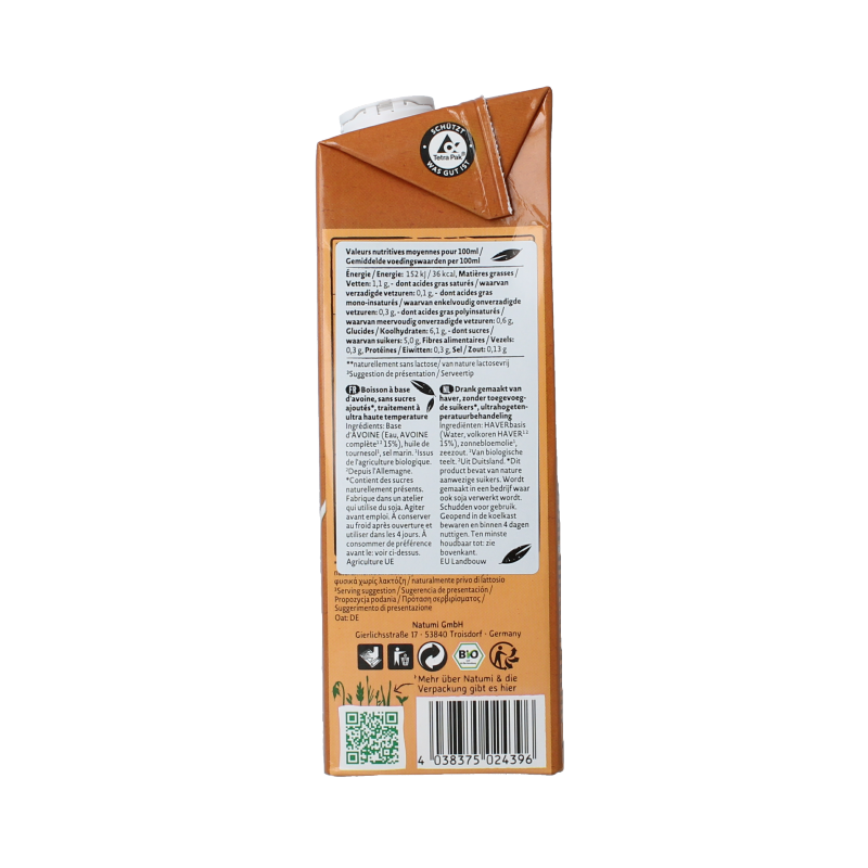 Natumi Haverdrink natural bio - Afbeelding 4