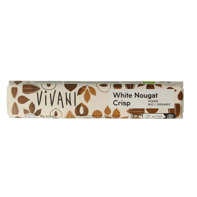 Vivani Chocolate To Go white nougat crisp bio