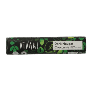 Vivani Chocolate To Go dark nougat croccante bio