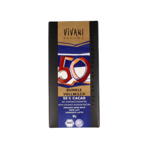 Vivani Chocolade melk donker 50% kokosbloesemsuiker bio