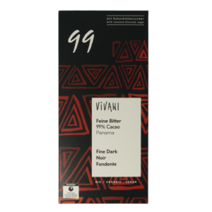 Vivani Chocolade puur 99% kokosbloesemsuiker bio