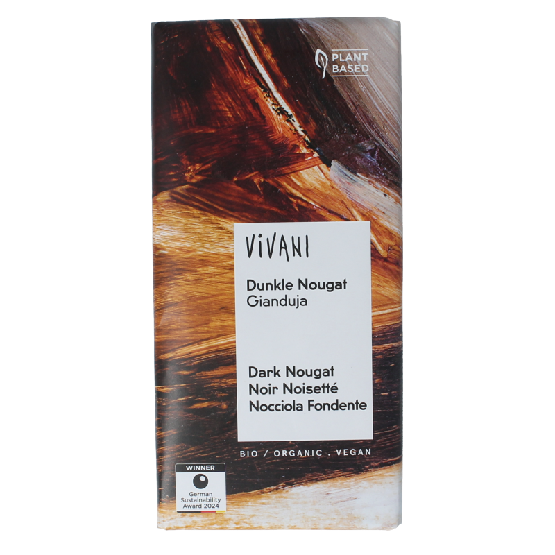 Vivani Chocolade puur nougat gianduja