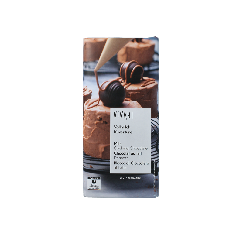 Vivani Couverture smeltchocolade melk bio