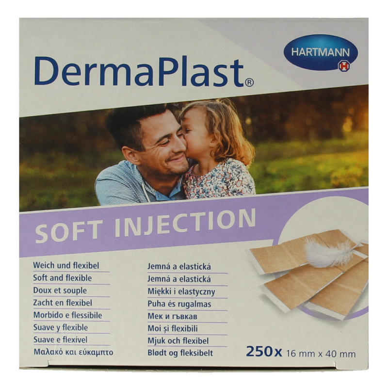 Dermaplast Injectiepleisters sensitive 16mm x 40mm