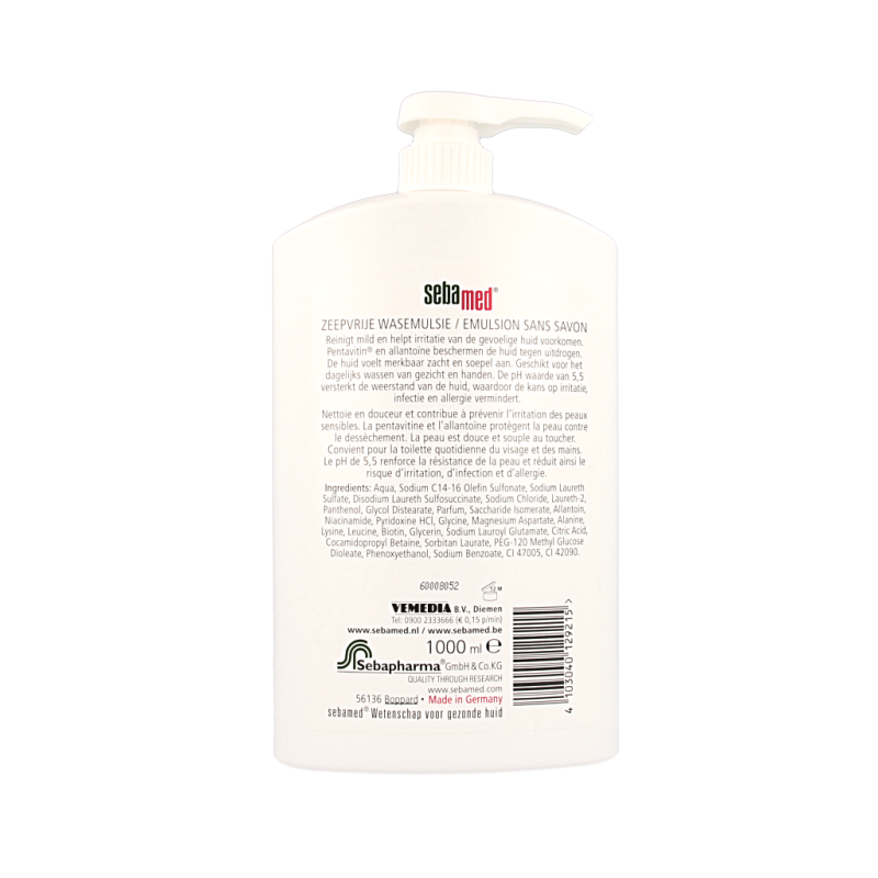 Sebamed Zeepvrij wasemulsie pomp - Afbeelding 2
