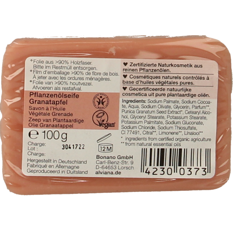Alviana Granaatappel zeep - Afbeelding 2