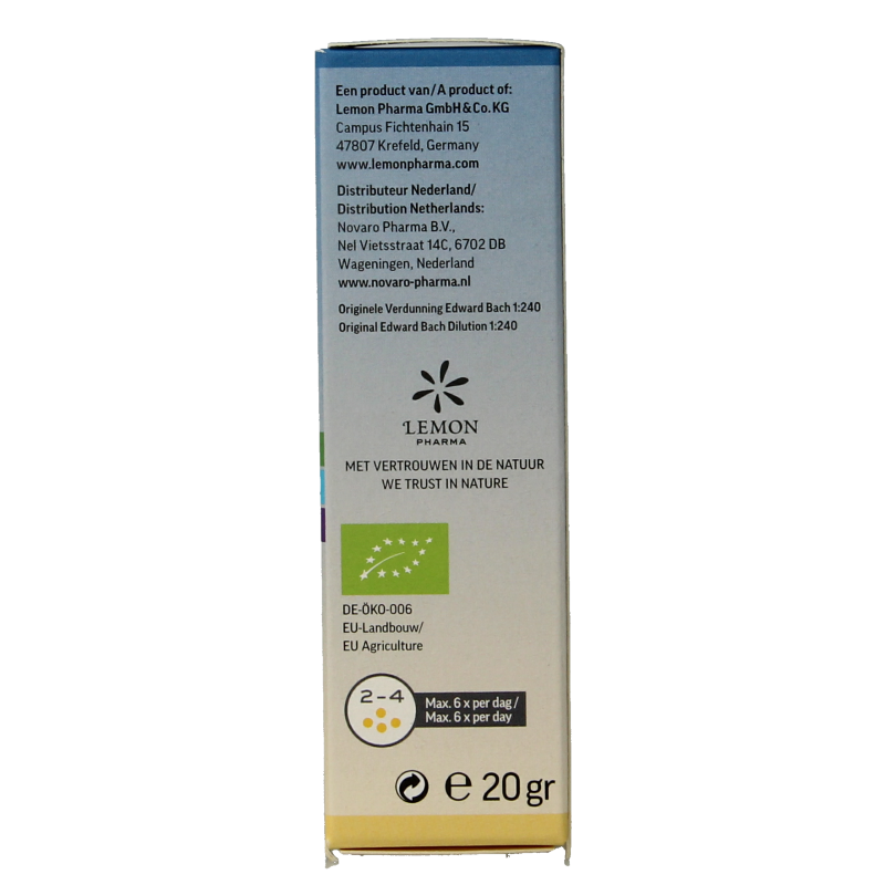 Bach Bloesem Globule parels nr. 39 nacht bio - Afbeelding 4